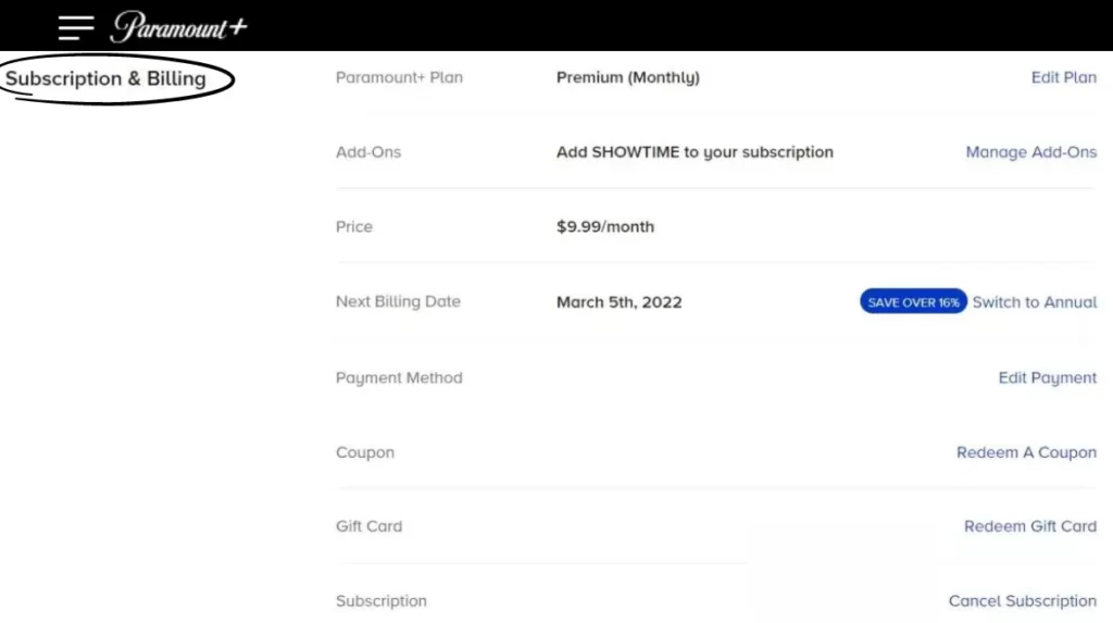 How Do I Check My Paramount Plus Payment Method?