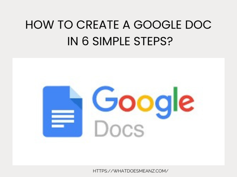 How to Create a Google Doc in 6 Simple Steps