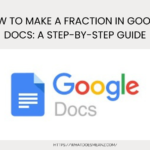 How to Make a Fraction in Google Docs A Step-by-Step Guide