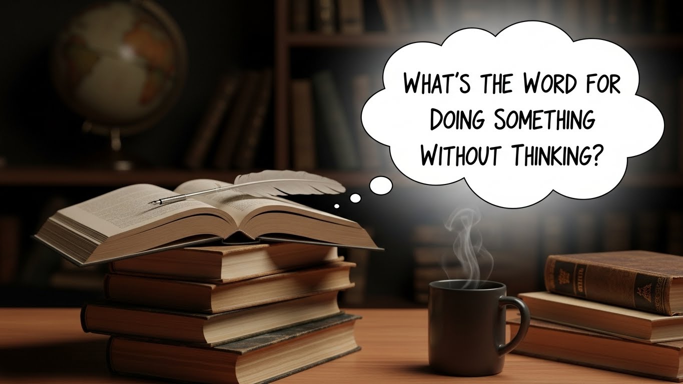 What's the Word for Acting Without Thinking? A Guide